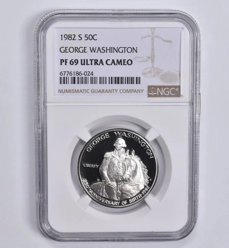 1982-S George Washington Silver Half Dollar NGC PR 69 Proof Ultra Cameo