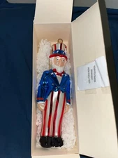 KURT S. ADLER UNCLE SAM POLONAISE CHRISTMAS ORNAMENT NIB