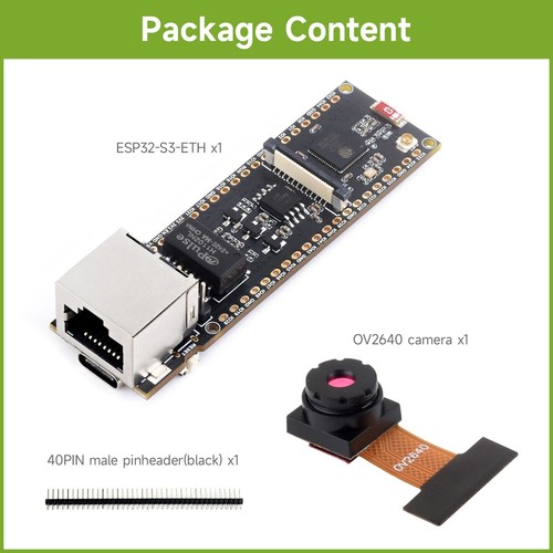 Placa de desarrollo Waveshare ESP32-S3 ETH 10/100Mbps RJ45 puerto Ethernet doble núcleo - Imagen 20 de 24