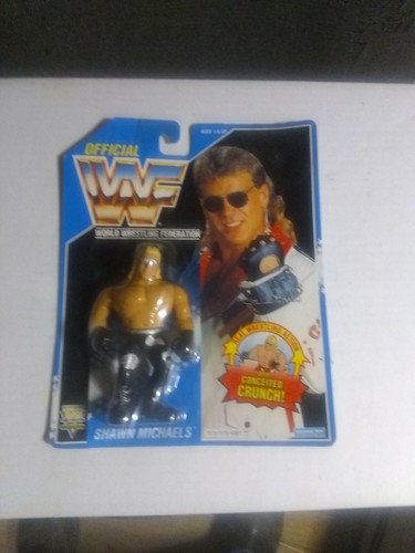 Vintage 1994 Hasbro WWF Shawn Michaels Blue Card B...