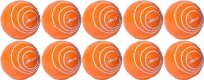 dobar Trainingsbälle farbige Fussbälle aus Kunstleder, 10er-Set, orange