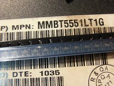 50PCS  MMBT5551LT1G  160V 600mA N-CH High Voltage Transistors MMBT5551  SOT23 ON