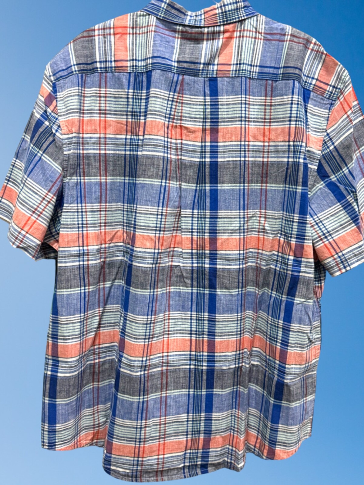 U.S. Polo Assn. Woven S/S Shirt Size 2XL White , Collared, Stretch