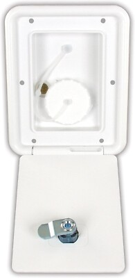 #ad #ad NEW Thetford 94249 6 1 4quot; X 5quot; Gravity Water Hatch Polar White $29.99