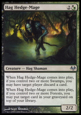 MTG Magic the Gathering Hag Hedge-Mage (123/187) Eventide LP