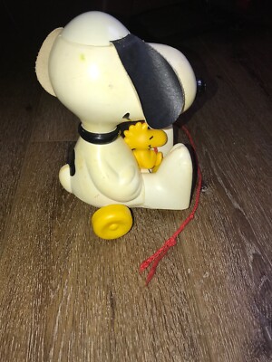 VINTAGE Hasbro Vintage 1972 Peanuts Snoopy Woodstock Head Spinning