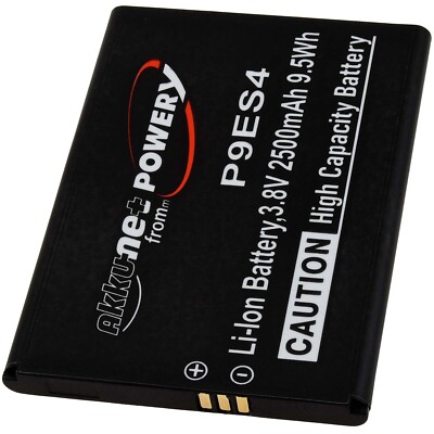 Akku kompatibel mit Emporia Typ AK-S3M 3,8V 2500mAh/9,5Wh Li-Polymer Schwarz