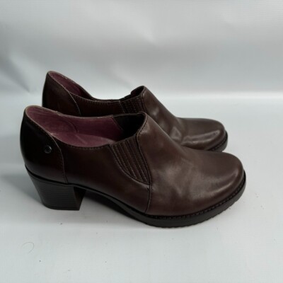 DANSKO Adrienne Brown BOOTIES US Slip-On Comfort Heel Ankle Euro 40 