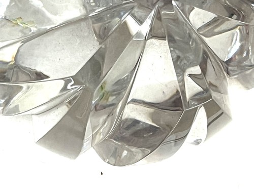 Arte/escultura gráfica de cristal firmada por artista vintage - Imagen 6 de 11