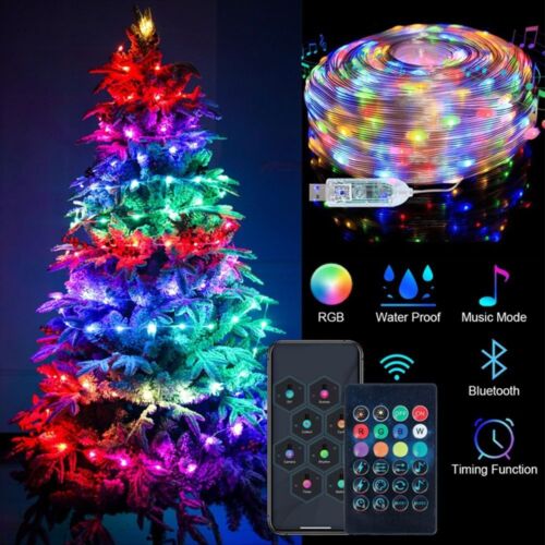 Lampe infrarouge arbre de Noël contrôleur Bluetooth lumières fées bande LED lumière - Photo 1/14