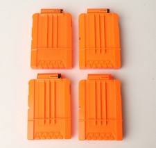 Nerf N-Strike Dart Gun 6 Round Ammo Magazine Clip - Lot of 4