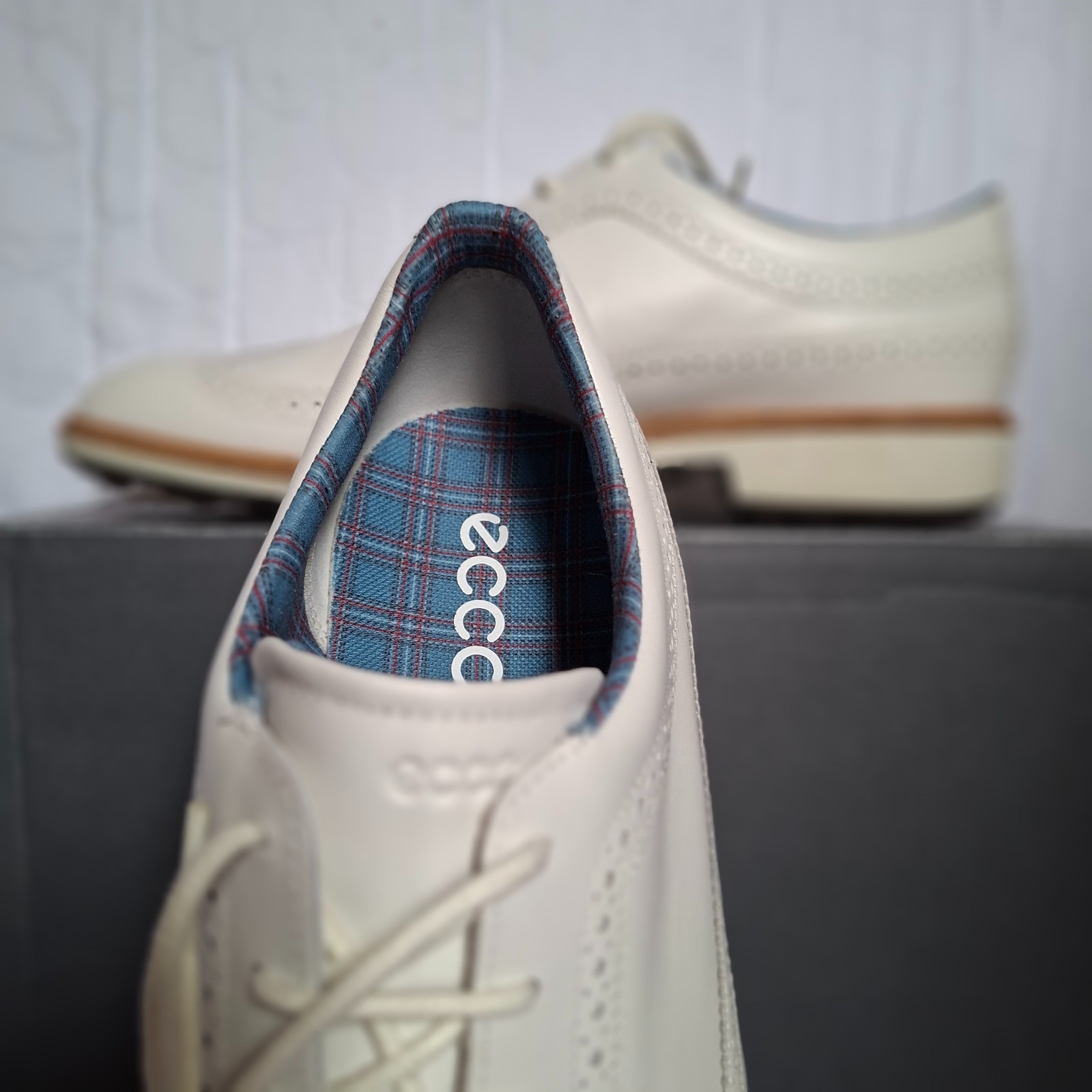 Rrp £180. ECCO Men's Classic Hybrid Spikeless Golf Shoes UK 9 EU 43 White image 5