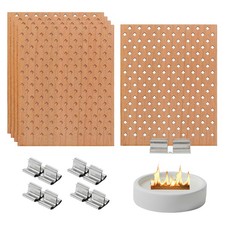 5 Set 2.8x3.5 Wood Wicks for Candles Making, Lozenge Holes Hollow Wick