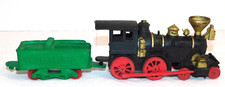 Vintage Auburn Rubber Engine Locomotive and Coal Car Train Set