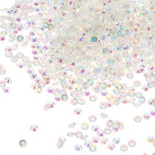 2880Pcs SS6 Round Flatback Crystal 1.9-2.1mm Glass Rhinestones Clear AB