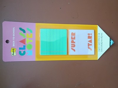 POST-IT Lunch Notes Bright Multicolored 1.9  X 1.9  2-Pads 25 Notes