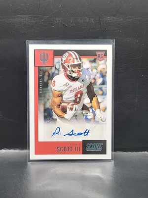 Stevie Scott III 2021 Chronicles Draft Picks Score Auto RC #SA-SSC Indiana
