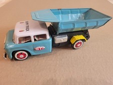 Vintage 1960's Friction Blue STI Dump Truck
