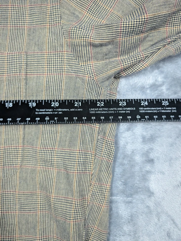 Viyella Shirt Mens Medium Plaid Button Down Made USA Cotton Wool Blend Classic - Image 3 of 4