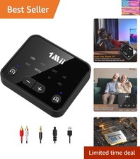 Bluetooth 5.3 Transmitter for TV to 2 Wireless Headphones, Long Range 100ft B...