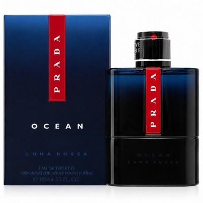 Prada Luna Rossa Ocean EDT Spray for Men 3.3 oz 100ml New Sealed
