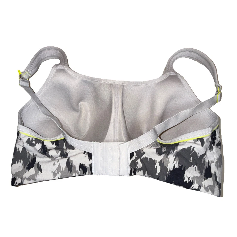 Sujetador deportivo inalámbrico PANACHE 7341A gris abstracto animal 34F inalámbrico Foto 4 de 4