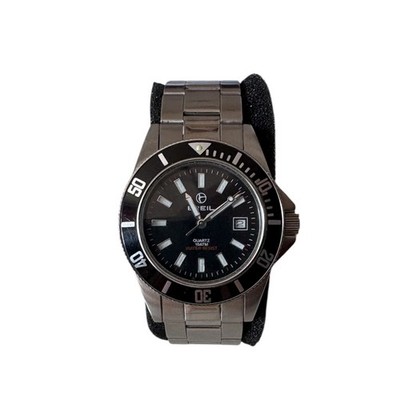 Breil Diver Quartz 10 ATM Herren Stahl Schwarz Original Datum