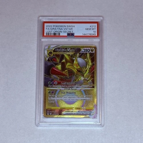 Giratina VSTAR (212) (Secret) Secret Rare SWSH11: Lost Origin PSA 10 212/196