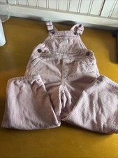 Toddler Girls Light Pink Corduroy Overalls Osh Kosh B'gosh 3t Jersey Lined