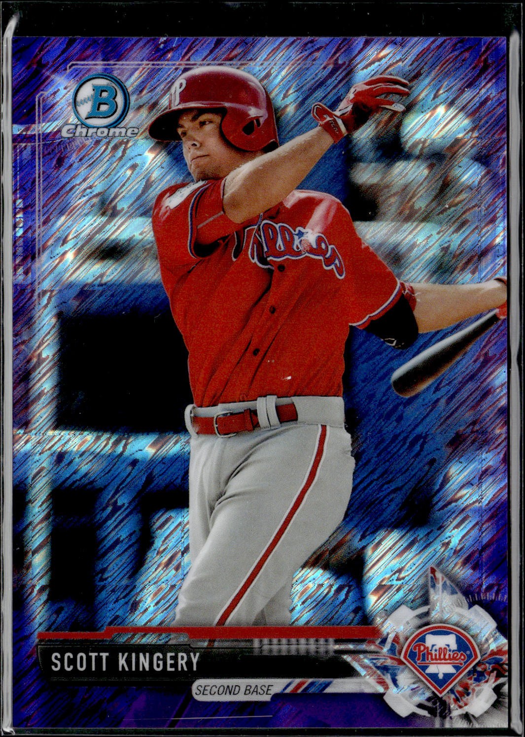 2017 Bowman Chrome Prospects Purple Shimmer Refractor Scott Kingery #BCP174