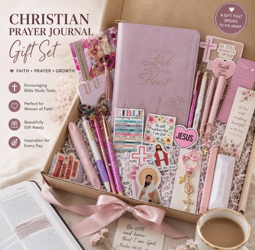 Faith Journal Gift Set Christian Notebook Bible Study Accessories Gift