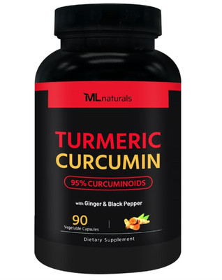 Organic Turmeric Curcumin Supplement Ginger Piperine 90 Veg Capsules Non GMO