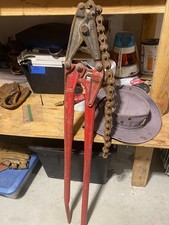 WHEELER REX Tools 43" Cast Iron Soil Pipe Cutter, W/ 26 " Long Cutting Chain USA