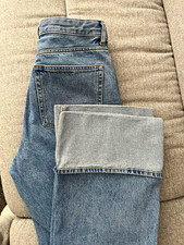 H&M Edition Womens  Flared Turn up Jeans Size 40EU