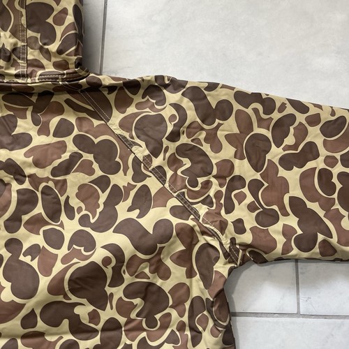 Ozark Trail Rain Jacket Hoodie Extra Large Men Frog Camouflage Quilted Lined PVC - Picture 10 of 16