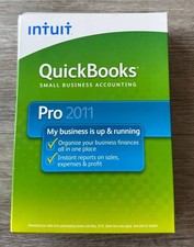 Intuit QuickBooks Pro 2011 CD w/ License Key Full Version Windows