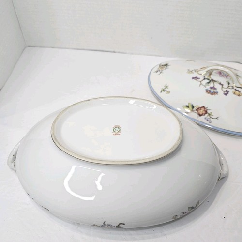 Rouen By Noritake Oval Covered Vegetable Bowl Floral Vintage - Picture 10 of 13
