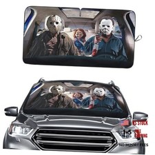 Windshield Sun Shade for Car For SUV/Truck 55x29 in Horror Movie Character