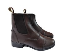 Horsemasters Daisy front zip premium leather jodphur boot