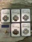 (5)NGC & (1) ICG (Undated) American Bald Eagle Gold & Random Coin MS70 -1/500 oz