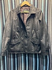 Eddie Bauer Black Genuine Leather Jacket Women s Size L