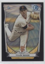 2014 Bowman Draft Chrome Black Wave Refractor Tyler Beede #CDP11 0a8d