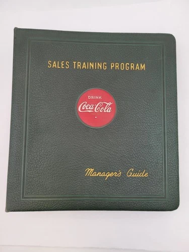 Coca-Cola Managers Guide Sales Training Program Vintage 1940 Green 3 Ring Binder