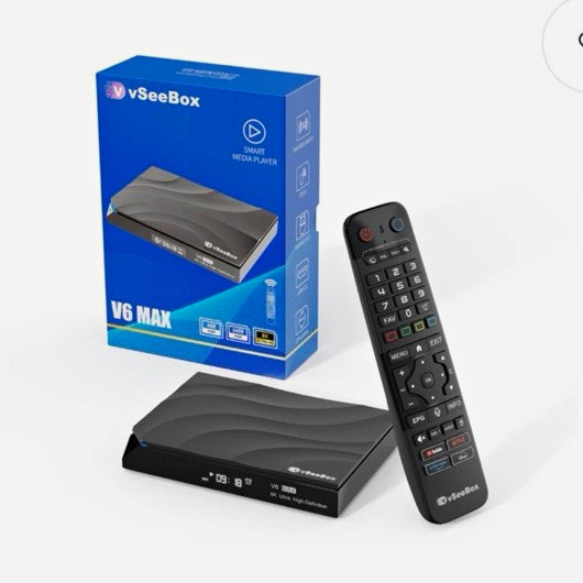 vSeeBox V6 Max 32GB Android 4K Wi-Fi Streamer Box HDMI HDR10 w/ Remote