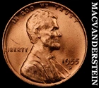 1955-D Lincoln Wheat Cent - Choice Gem Brilliant Unc  No Reserve  #G7930