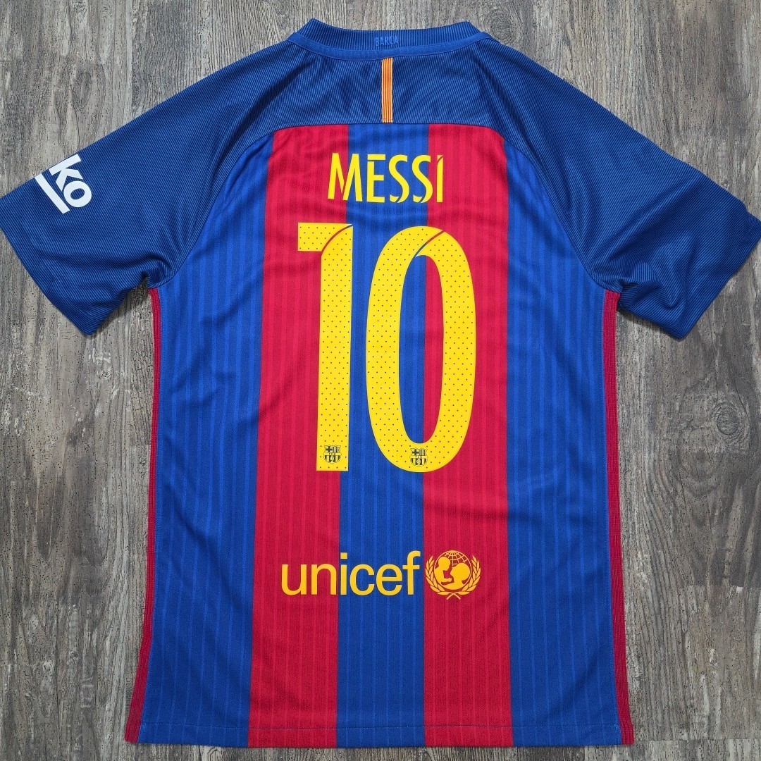2017 Nike Barcelona Home Soccer Jersey Lionel Messi Men S Argentina World Cup
