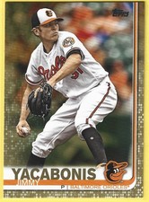 2019 Topps #575 Jimmy Yacabonis Gold #/2019 Free Shipping