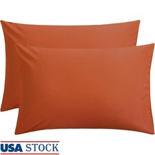 Microfiber Pillow Cases Queen Envelope Closure Soft Stain Resistant New