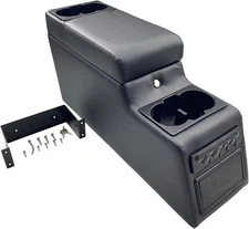 MOOSUN 31515 Denim Black Deluxe Locking Center Console for Jeep CJ-5 1976-198...