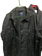 Vintage 2012 Gap Mens Black Nylon Utility Shi...